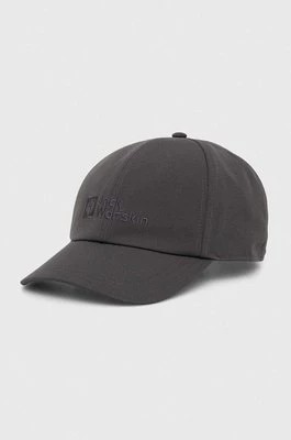 Zdjęcie produktu Jack Wolfskin czapka z daszkiem kolor szary z aplikacją 1900675
