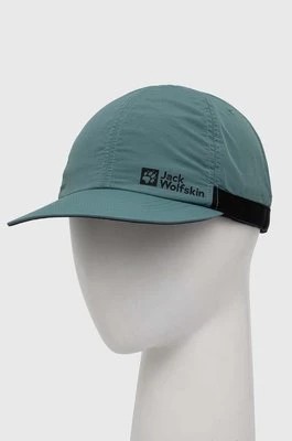 Zdjęcie produktu Jack Wolfskin czapka z daszkiem Strap kolor zielony gładka 1910462