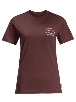 Zdjęcie produktu Jack Wolfskin Koszulka "Bergliebe" w kolorze brązowym rozmiar: XS