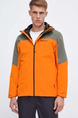 Zdjęcie produktu Jack Wolfskin kurtka outdoorowa Glaabach 3in1 kolor pomarańczowy