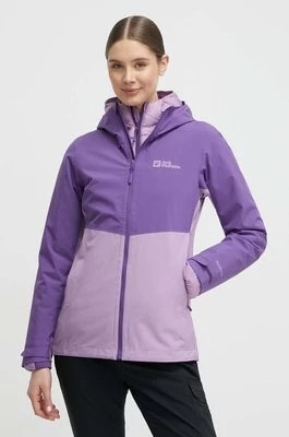 Zdjęcie produktu Jack Wolfskin kurtka outdoorowa Weiltal 2L kolor fioletowy 1115942