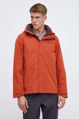Zdjęcie produktu Jack Wolfskin kurtka sportowa Luntal 3in1 kolor pomarańczowy