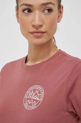 Zdjęcie produktu Jack Wolfskin t-shirt bawełniany 10 kolor różowy