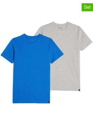 Zdjęcie produktu JAKO-O Koszulki (2 szt.) w kolorze szaro-niebieskim rozmiar: 164/170