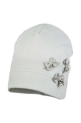 Zdjęcie produktu Jamiks czapka bawełniana dziecięca CAUDIA kolor szary z cienkiej dzianiny