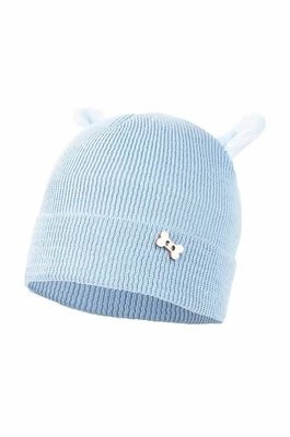 Zdjęcie produktu Jamiks czapka bawełniana dziecięca JERRY kolor niebieski z cienkiej dzianiny bawełniana