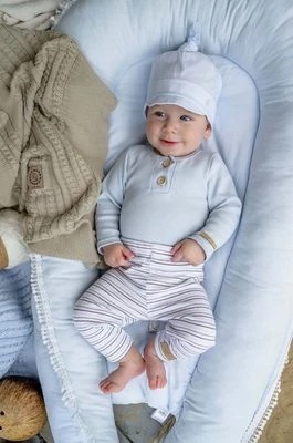 Zdjęcie produktu Jamiks czapka bawełniana dziecięca MILEY kolor niebieski z cienkiej dzianiny bawełniana