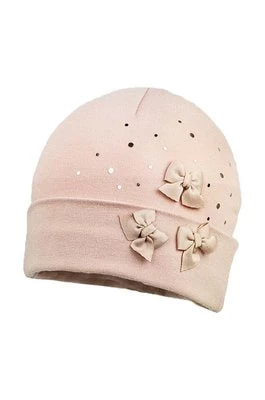 Zdjęcie produktu Jamiks czapka dziecięca ANNIKEN kolor różowy bawełniana
