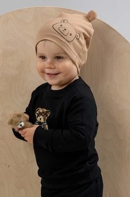 Zdjęcie produktu Jamiks czapka dziecięca HEMANT kolor brązowy z cienkiej dzianiny