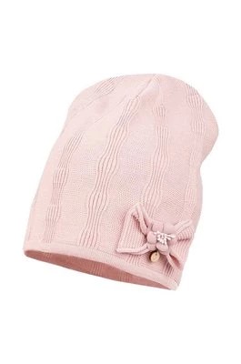 Zdjęcie produktu Jamiks czapka dziecięca INAS kolor różowy z cienkiej dzianiny