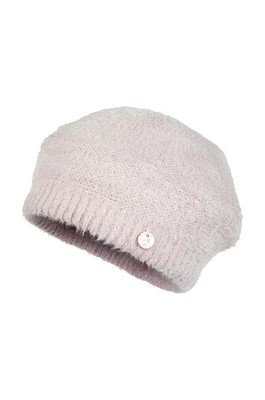 Zdjęcie produktu Jamiks czapka dziecięca kolor różowy z cienkiej dzianiny z domieszką wełny
