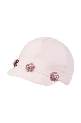 Zdjęcie produktu Jamiks czapka z daszkiem bawełniana dziecięca LUCIE kolor różowy z aplikacją
