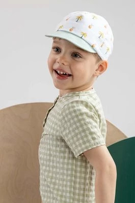 Zdjęcie produktu Jamiks czapka z daszkiem bawełniana dziecięca NAPIER kolor zielony wzorzysta