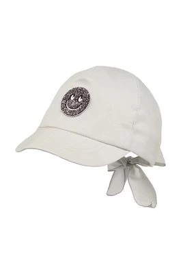 Zdjęcie produktu Jamiks czapka z daszkiem bawełniana dziecięca ORIANA kolor szary z aplikacją