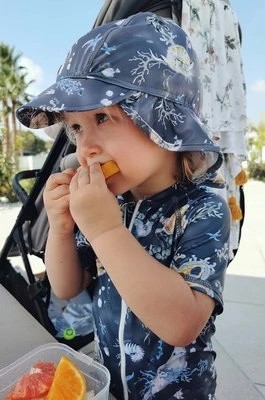 Zdjęcie produktu Jamiks czapka z daszkiem dziecięca kolor granatowy wzorzysta