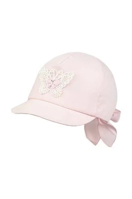 Zdjęcie produktu Jamiks czapka z daszkiem dziecięca NARA kolor różowy z aplikacją