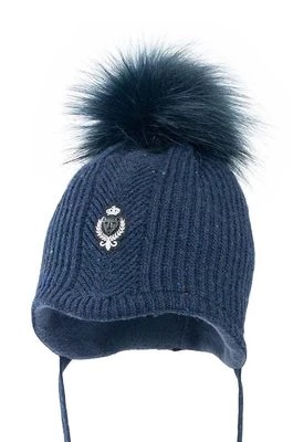 Zdjęcie produktu Jamiks czapka z domieszką wełny dziecięca VIVALDO kolor niebieski