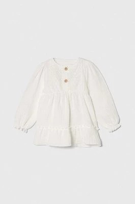 Zdjęcie produktu Jamiks sukienka bawełniana dziecięca kolor biały mini rozkloszowana