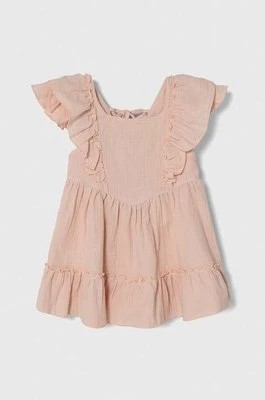 Zdjęcie produktu Jamiks sukienka bawełniana dziecięca kolor różowy mini rozkloszowana