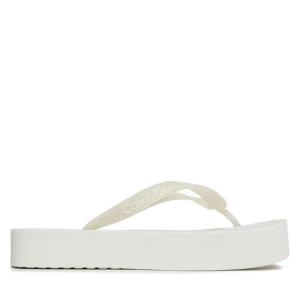 Zdjęcie produktu Japonki Calvin Klein Jeans Beach Sandal Flatform Logo YW0YW01092 Creamy White/Bright White YBI