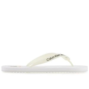 Zdjęcie produktu Japonki Calvin Klein Slippers YM0YM00656-YBR - białe