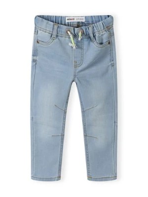 Zdjęcie produktu Jasne jeansy ze ściągaczem dla małego chłopca Minoti