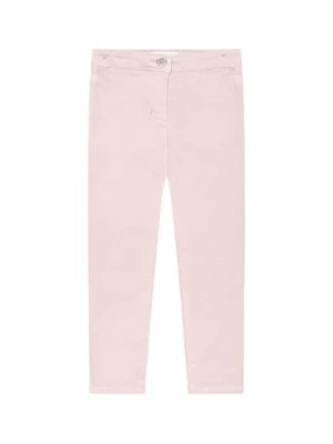 Zdjęcie produktu Jasno różowe spodnie dziewczęce z tkaniny Minoti