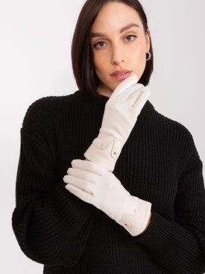 Zdjęcie produktu Jasnobeżowe damskie rękawiczki damskie Wool Fashion Italia