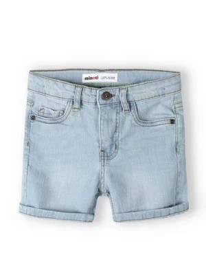Zdjęcie produktu Jasnoniebieskie jeansowe krótkie spodenki dla niemowlaka Minoti