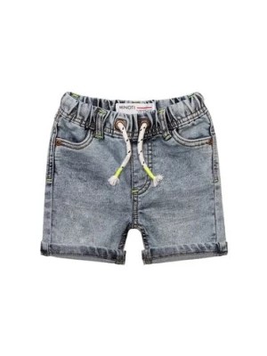 Zdjęcie produktu Jasnoniebieskie szorty jeansowe dla niemowlaka z wiązaniem Minoti