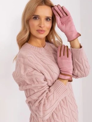 Zdjęcie produktu Jasnoróżowe dotykowe rękawiczki damskie Wool Fashion Italia