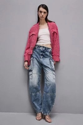 Zdjęcie produktu Jeansowe spodnie bojówki PATRIZIA PEPE