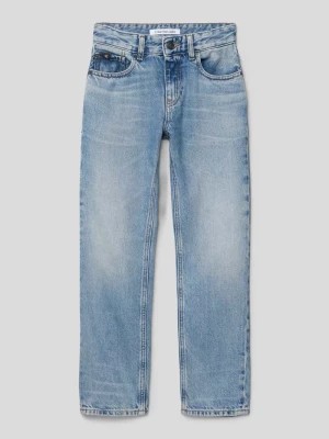 Zdjęcie produktu Jeansy o kroju regular fit z naszywką z logo model ‘MARBLE’ Calvin Klein Jeans