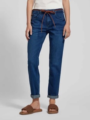 Zdjęcie produktu Jeansy o kroju regular fit z wiązanym paskiem model ‘MASHA GIRLFRIEND’ Rosner