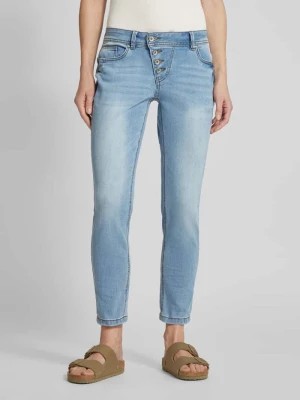 Zdjęcie produktu Jeansy o kroju slim fit z asymetryczną listwą guzikową model ‘Malibu’ Buena Vista