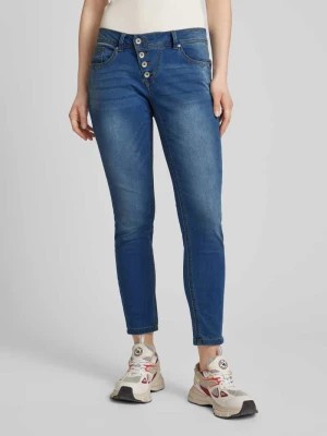 Zdjęcie produktu Jeansy o kroju slim fit z asymetryczną listwą guzikową model ‘Malibu’ Buena Vista