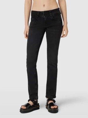 Zdjęcie produktu Jeansy o kroju slim fit z detalem z logo Pepe Jeans