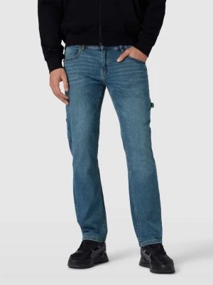 Zdjęcie produktu Jeansy o kroju straight leg fit z naszywką z logo model ‘Carpenter’ Urban Classics