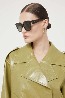 Zdjęcie produktu Jimmy Choo okulary przeciwsłoneczne damskie kolor brązowy