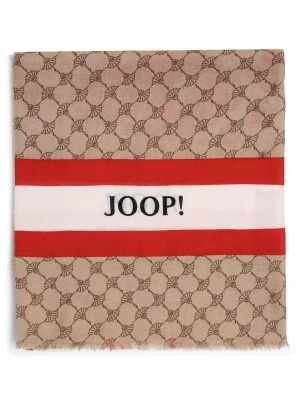 Zdjęcie produktu JOOP! Chusta damska Kobiety Bawełna brązowy|czerwony wzorzysty,