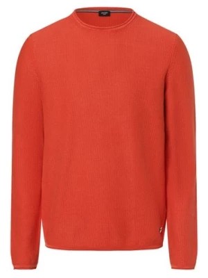 Zdjęcie produktu Joop Jeans Męski sweter Mężczyźni Bawełna pomarańczowy|czerwony jednolity,