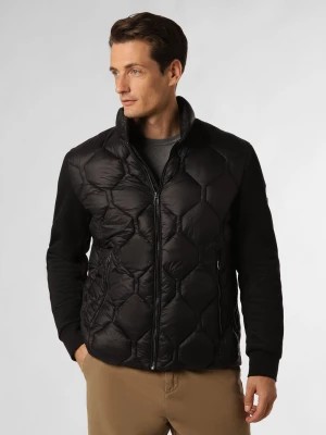 Zdjęcie produktu JOOP! Męska kurtka pikowana Mężczyźni Sztuczne włókno czarny jednolity,