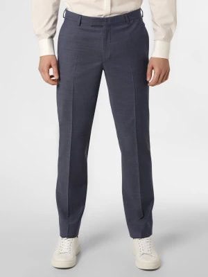 Zdjęcie produktu JOOP! Męskie spodnie od garnituru modułowego Mężczyźni Modern Fit Sztuczne włókno niebieski wypukły wzór tkaniny,