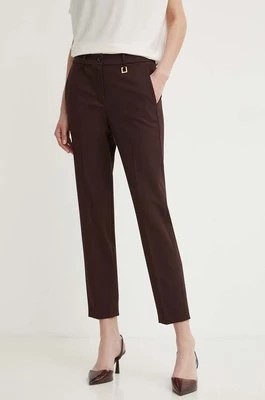 Zdjęcie produktu Joop! spodnie damskie kolor brązowy proste high waist 30042538