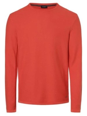 Zdjęcie produktu JOOP! Sweter - Ferio Mężczyźni Bawełna pomarańczowy|czerwony jednolity,