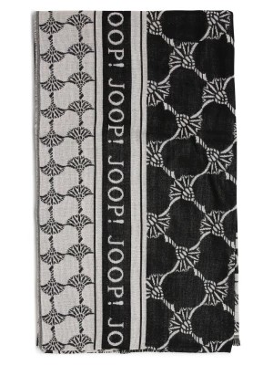 Zdjęcie produktu JOOP! Szalik damski Kobiety Sztuczne włókno czarny|beżowy wzorzysty,