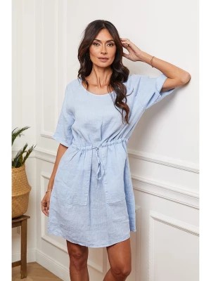 Zdjęcie produktu Joséfine Lniana sukienka w kolorze błękitnym rozmiar: XL