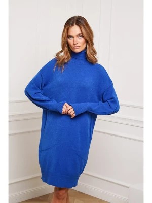 Zdjęcie produktu Joséfine Sukienka dzianinowa "Landreau" w kolorze niebieskim rozmiar: L