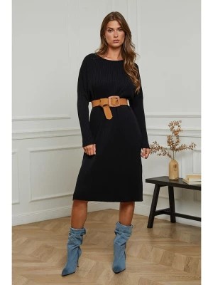 Zdjęcie produktu Plume Sukienka dzianinowa "Lorsini" w kolorze czarnym rozmiar: M