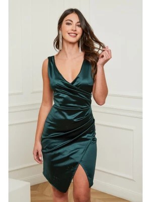 Zdjęcie produktu Joséfine Sukienka "Fulvie" w kolorze ciemnozielonym rozmiar: L